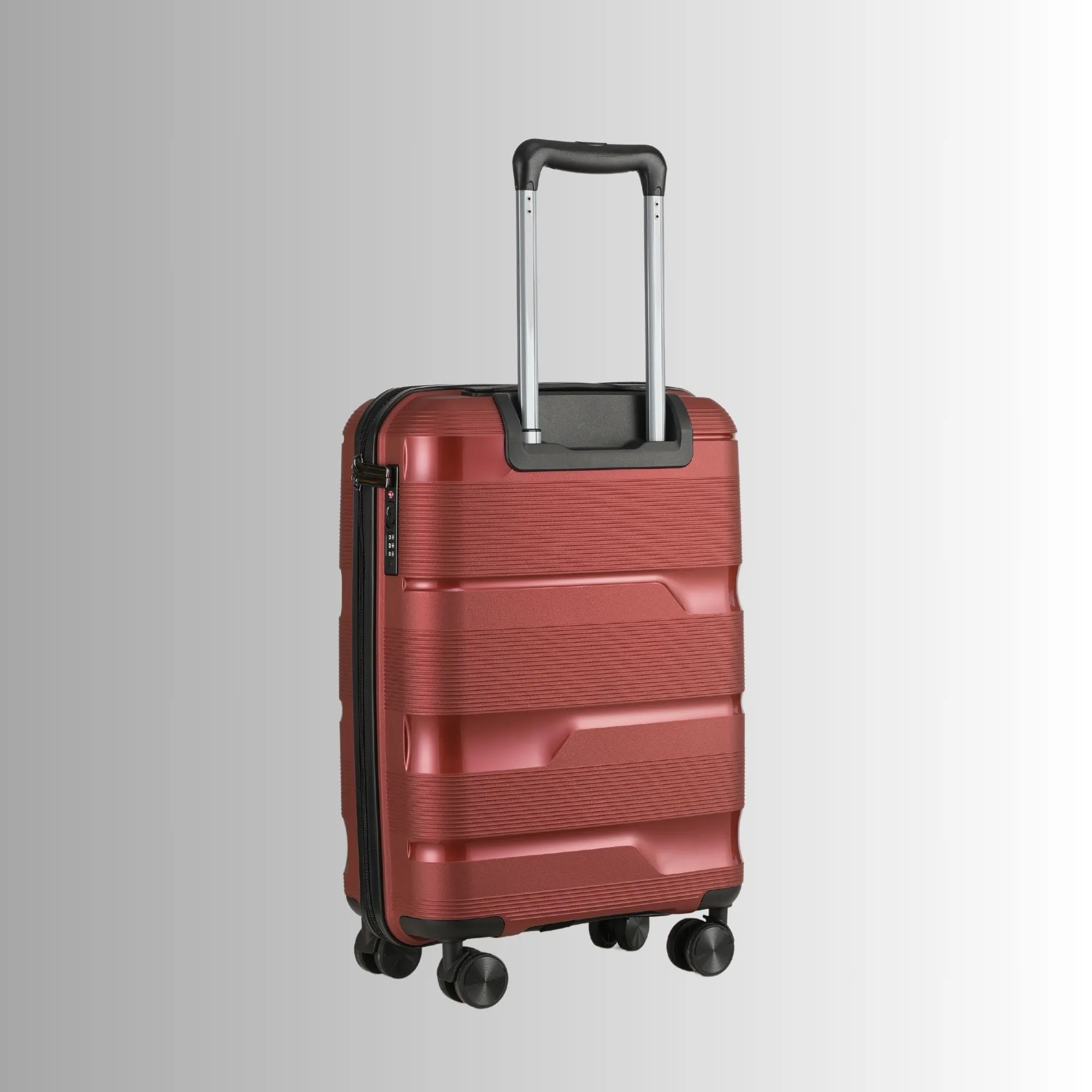 Red Hardcase Roller Carry On Luggage 20' with 360° Wheels