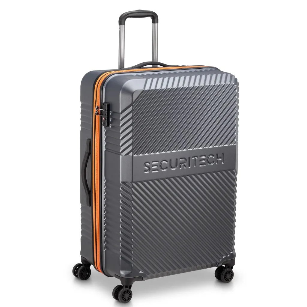 Securitech By Delsey Patrol 75.5cm Large Exp Hardsided Luggage - Grey