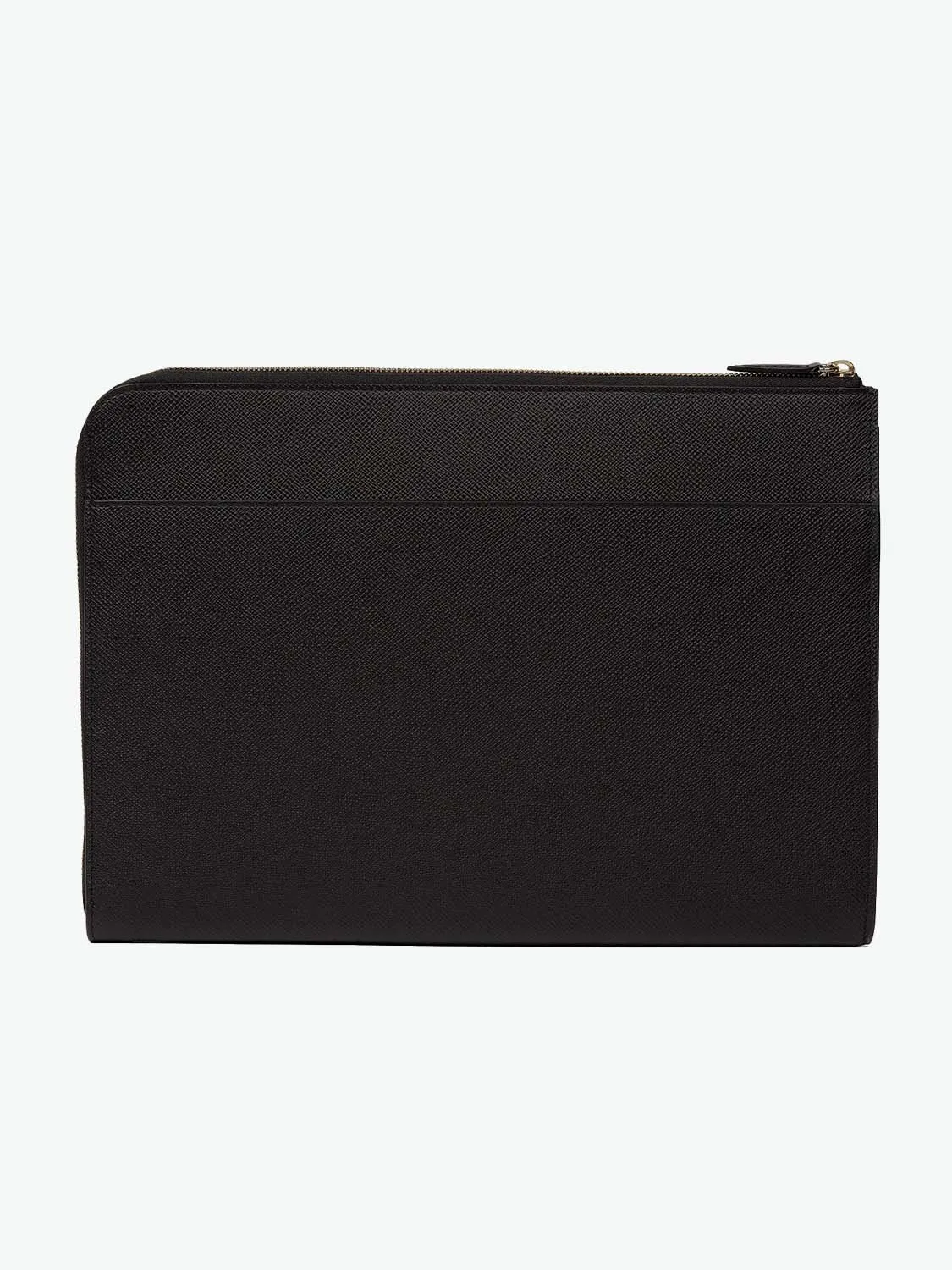 Smythson Small Laptop Case Black