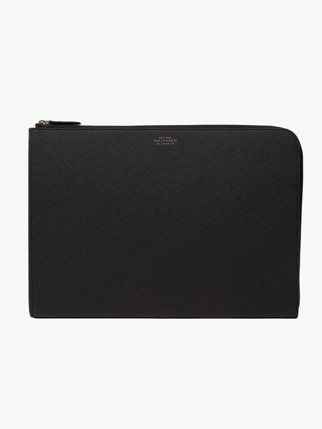 Smythson Small Laptop Case Black