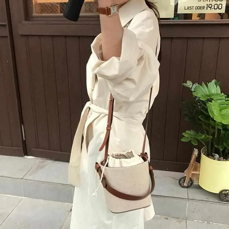 Straw Bucket Bag