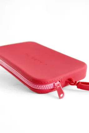 Taffy Clutch with Pink Zipper