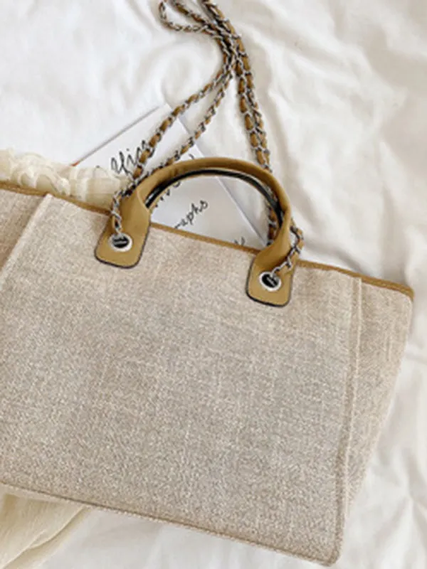 Textured Bucket Shoulder Large Bag