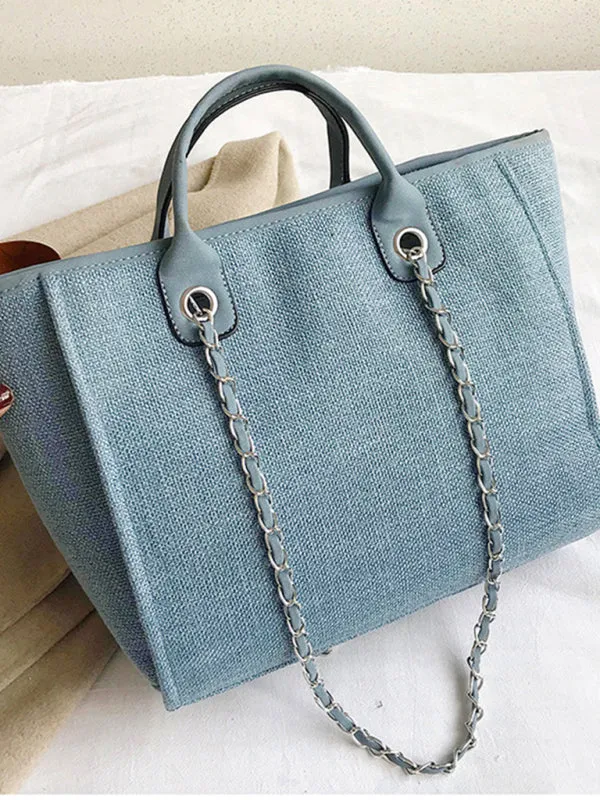 Textured Bucket Shoulder Large Bag