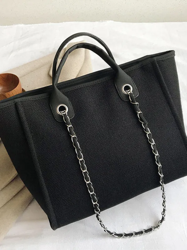 Textured Bucket Shoulder Large Bag