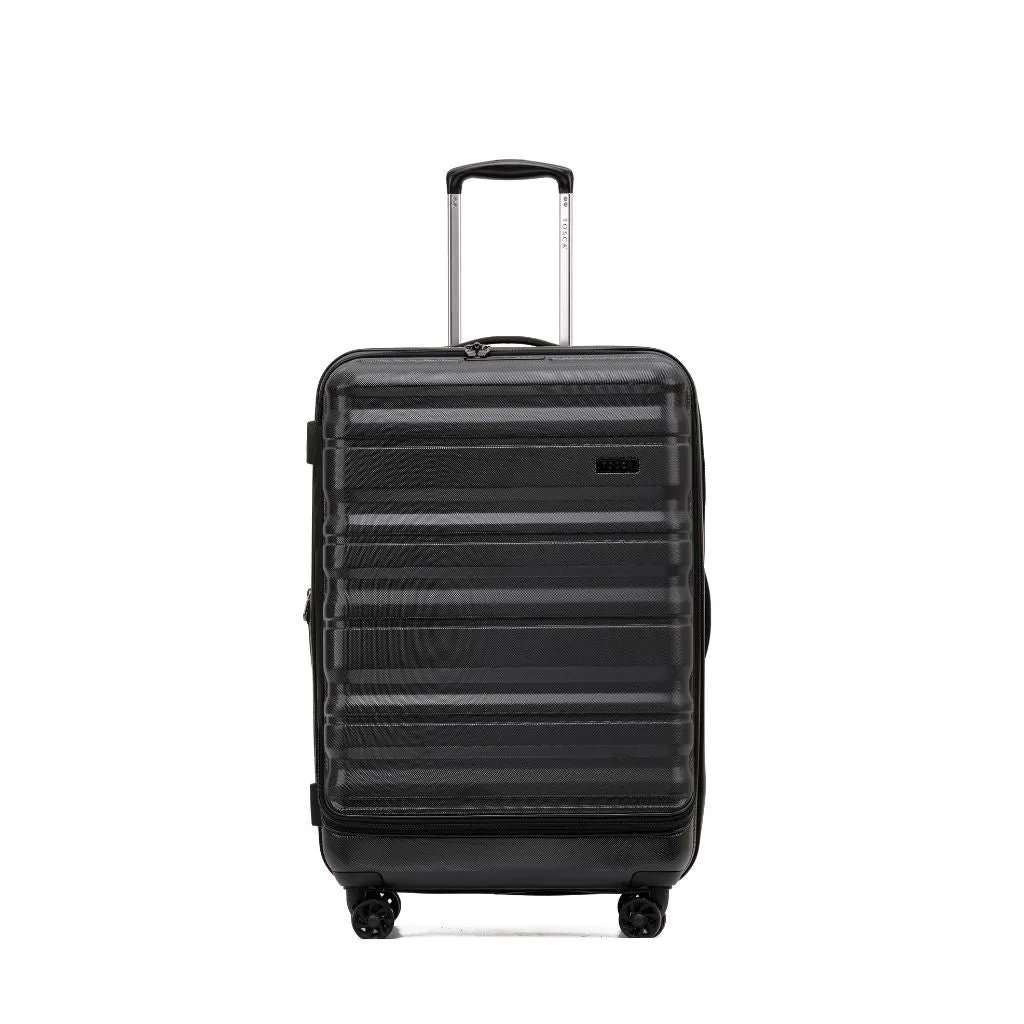 Tosca Sub Zero 2.0 3 Piece Hardsided Luggage Set - Black