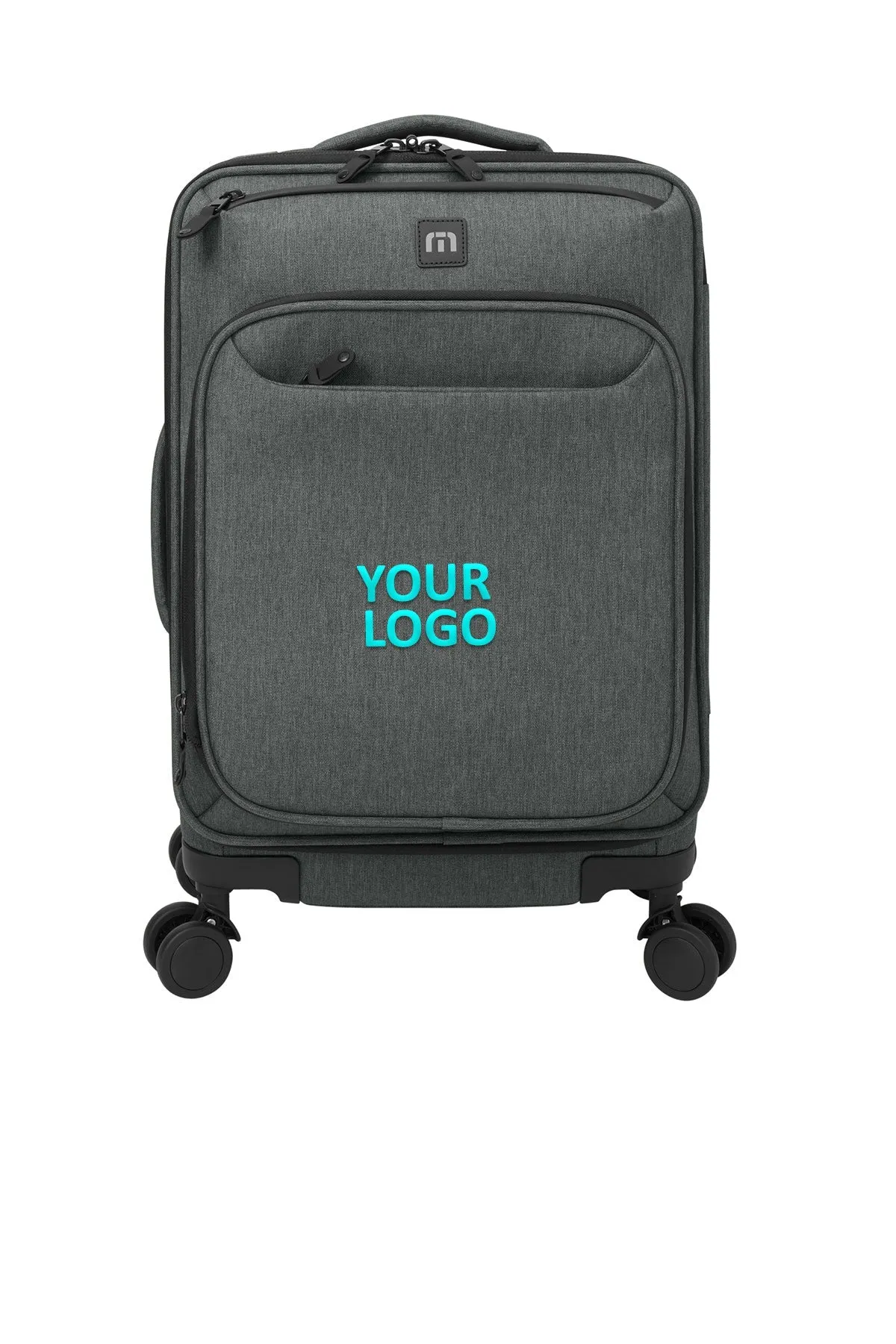 TravisMathew Quad Carry-On Spinner, Graphite Heather