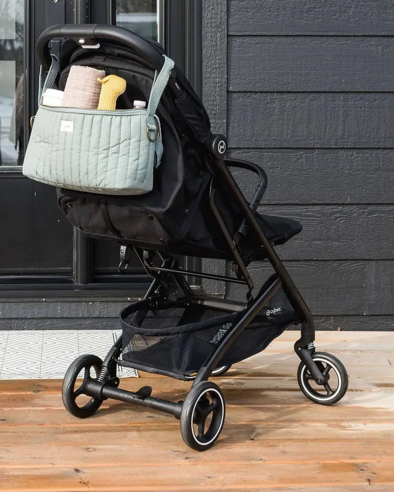 Universal Stroller Caddy Organizer | Gingham Mustard